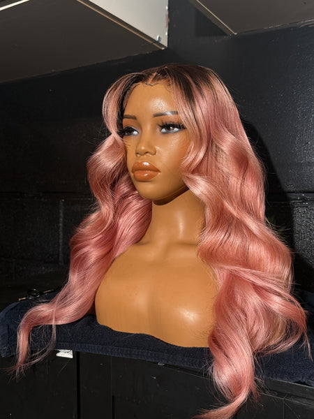 Refurbished pink wig