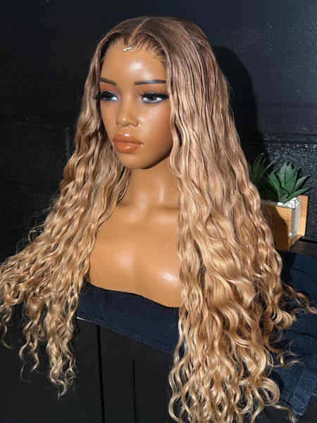 Refurbished blonde curly
