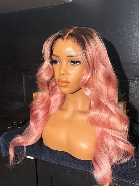 Refurbished pink wig